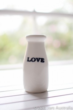 Ceramic milk bottle (200ml) - "Love"
