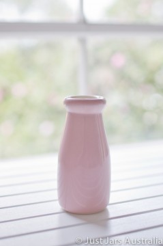 Ceramic milk bottle (200ml) - Candy pink